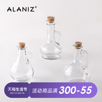 alaniz南兹oily玻璃木塞油壶油罐精致家用油瓶香油酱油瓶橄榄油壶