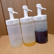 日本LEC 可控制出量厨房小油壶不挂油醋瓶酱油瓶家用挤压瓶250ml