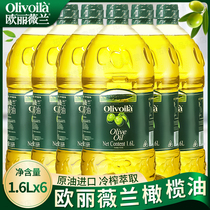 olive欧丽薇兰纯正橄榄油食用1.6L共6桶橄榄油烹饪炒菜整箱装
