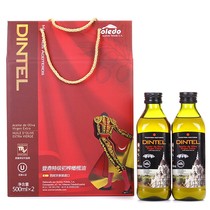 登鼎/Dintel 特级初榨橄榄油500ml*2瓶 礼盒装 西班牙原装进口