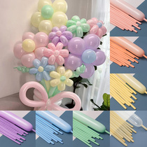 100支加厚260魔术儿童装饰卡通玩具马卡龙长条气球造型花束摆摊