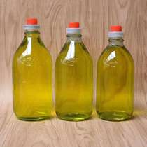 香油瓶玻璃麻油橄榄油空瓶家用透明圆形带盖密封防漏油壶500优
