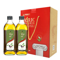 AGRIC阿格利司希腊原装进口纯橄榄油1000ml*2礼盒装端午礼盒团购