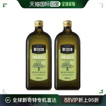 韩国直邮DeCecco得科进口芳香橄榄油500ml*4瓶西餐意面萨拉调料