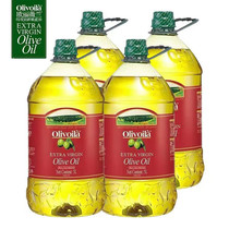 欧丽薇兰橄榄油5L桶特级初榨橄榄油红标款第一道冷榨欧洲进口原料