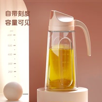 不漏油的油瓶防漏玻璃油壶罐自动开合大容量家用酱油醋调料瓶套装
