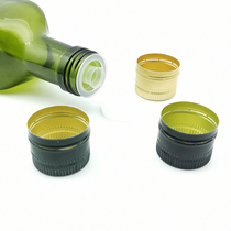加厚橄榄油瓶铝盖三件套茶籽油瓶铝盖山茶油专用铝盖带内塞塑料盖