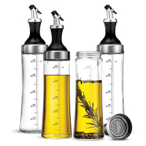 美国FineDine 高品质油醋瓶 橄榄油壶调味料油瓶酱玻璃油瓶套装