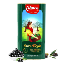 佰多力（Abaco）特级初榨橄榄油 1L 铁听 食用油西班牙原装进口