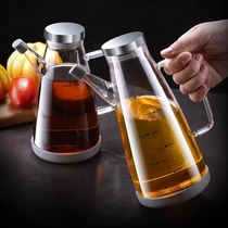 玻璃油壶油瓶厨房家用调料瓶装酱油醋容器油壸不锈钢大油罐不挂油