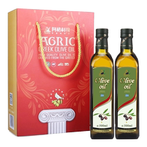 AGRIC阿格利司希腊原装原瓶进口纯橄榄油500ml*2瓶食用油礼盒装