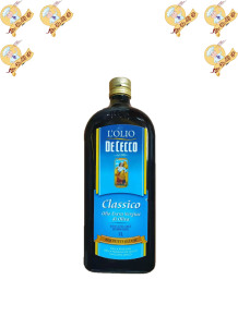 西餐原料 DECECCO意大利原装进口得科初榨橄榄油 食用油1L装