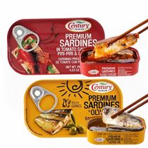 葡萄牙进口Century沙丁鱼罐头120g橄榄油浸即食海鲜下饭菜临期价