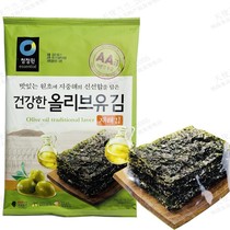 韩国进口清净园大张橄榄油海苔20g烤海苔海藻紫菜包饭团拌饭用134