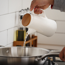 日式陶瓷厨房用品家用蚝酱油醋调料瓶罐防漏套装创意不挂油壶大号