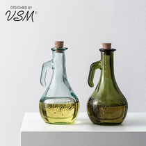 油壶西班牙进口VSM厨房家用酱油醋调料瓶复古玻璃防漏油橄榄油瓶
