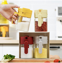 厨房玻璃调料罐家用组合套装盐罐调味瓶罐分装收纳佐料烧烤调料盒