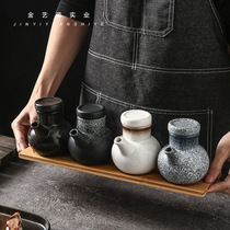 日韩式风格大小号酱醋油壶瓶创意陶瓷调味罐 料理餐饮