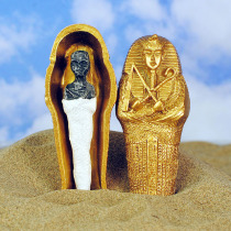古埃及木乃伊装饰摆件法老棺材树脂模型玩具旅游纪念品剧本杀道具