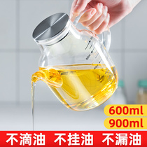 玻璃油壶防漏油罐油瓶厨房家用调味酱油醋瓶不锈钢耐高温食用油壸