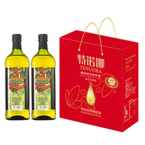 特诺娜特级初榨橄榄油1L(金标）原瓶原装进口家用食用油礼盒装