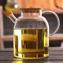 超大容量厨房用品油壶日式防漏大油瓶玻璃家用大号食用油罐蜂蜜罐