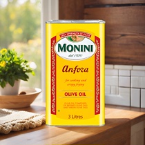 意大利原装进口莫尼尼MONINI橄榄油3L家庭装精炼油中式高温烹饪