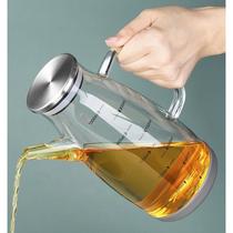 油瓶家用厨房家用厨房玻璃油壶不挂油带刻度大容量油罐油壶瓶