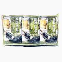 韩国原装进口 橄榄油海苔12g(3包入) 葡萄籽油海苔 即食零食 临期