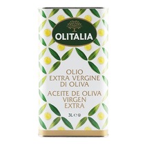 奥尼Olitalia特级初榨橄榄油3L/升铁罐桶炒菜凉拌进口食用油餐厅