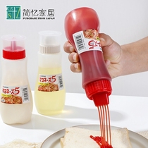 日本进口多孔沙拉瓶番茄酱挤酱瓶色拉奶酪调味罐果酱挤压瓶油壶