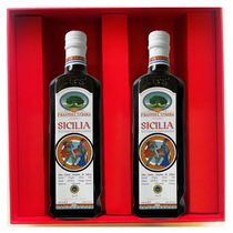 古特拉意大利特级初榨橄榄油欧盟IGP庄园级食用油 礼盒装500ML*2