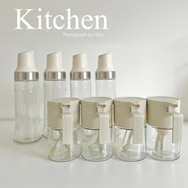 调料盒家用厨房定量密封防潮调料罐装盐味精玻璃调味瓶罐组合套装