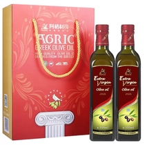阿格利司 希腊原装进口特级冷初榨橄榄油500ml*2瓶凉拌辅食食用油