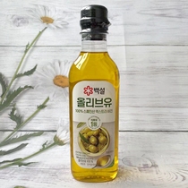 韩国进口希杰白雪特级初榨橄榄油凉拌蒸炖煮食用油500ml