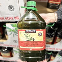 costco代购Kirkland科克兰西班牙特级初榨橄榄油3L烹饪炒菜食用油
