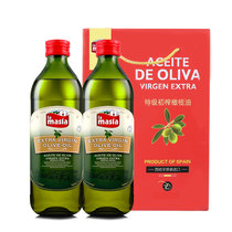 礼盒装西班牙欧蕾特级初榨橄榄油食用油炒菜凉拌原瓶进口1LX2