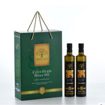 黄金树特级初榨橄榄油 进口原油冷榨食用油500ml*2礼盒装