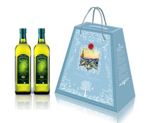 阿茜娅原装进口特级初榨橄榄油食用油艾雅礼盒2瓶500ml礼品团购