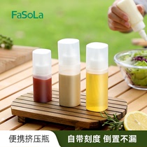 FaSoLa挤酱瓶番茄沙拉酱蜂蜜便携挤压瓶透明尖嘴油壶食品级调料瓶