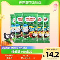 托马斯韩国进口儿童零食橄榄油海苔片2.1g*10袋宝宝拌饭夹心海苔